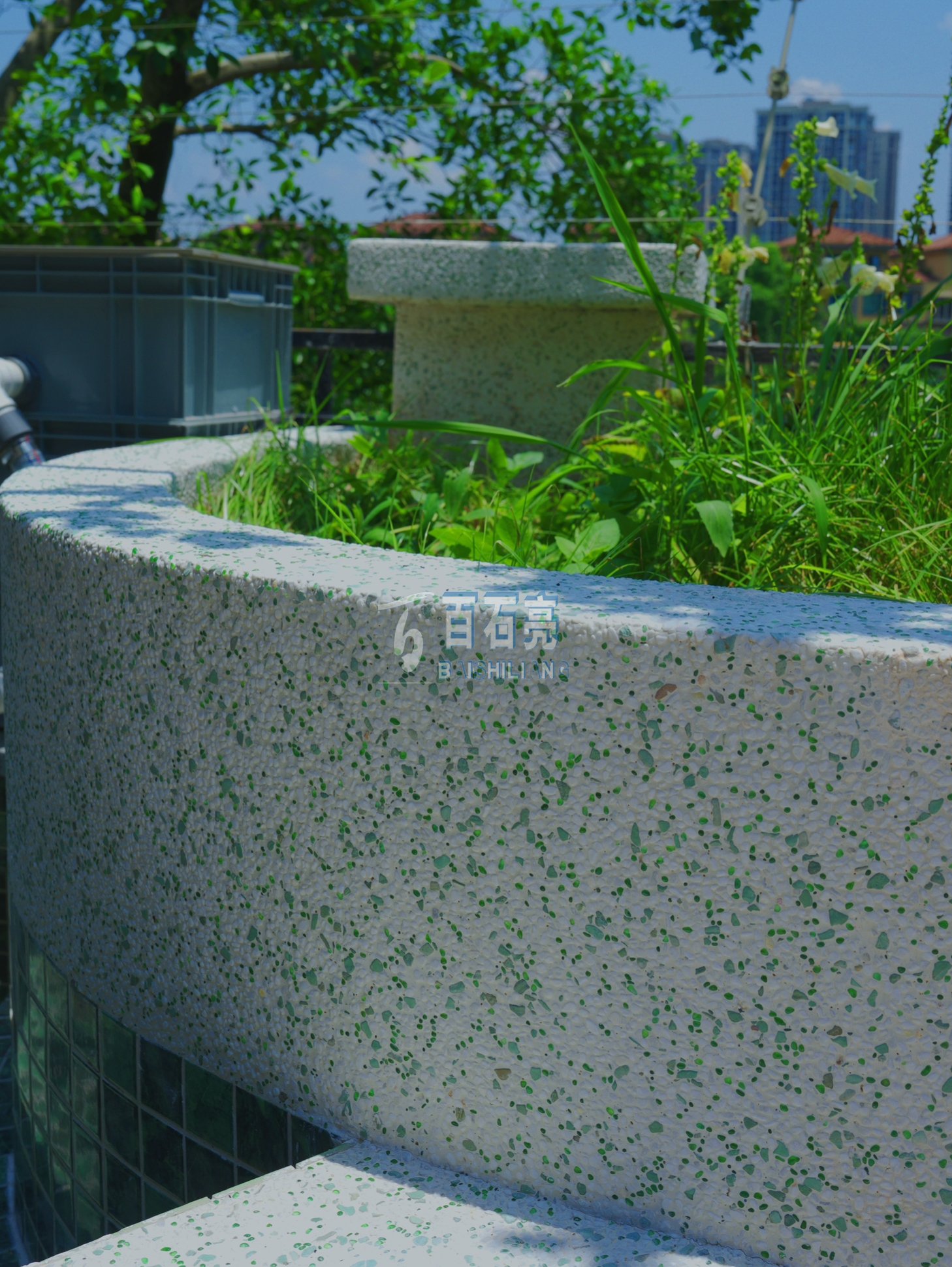 庆隆高尔夫砖石岛———水洗石完工效果